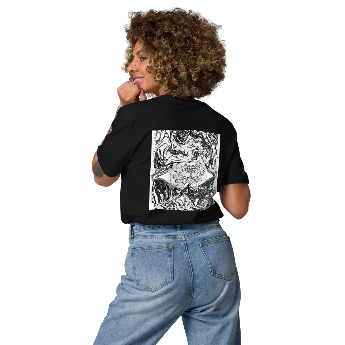 Unisex T-SHIRT INTO THE DEEP END schwarz