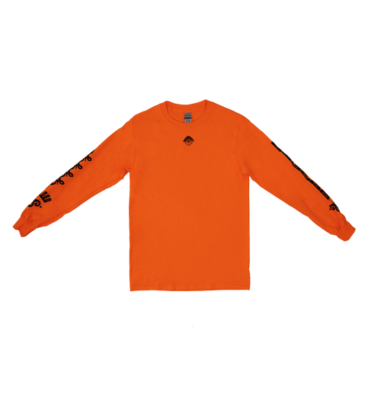 Unisex LONGSLEEVE MELTED safety orange