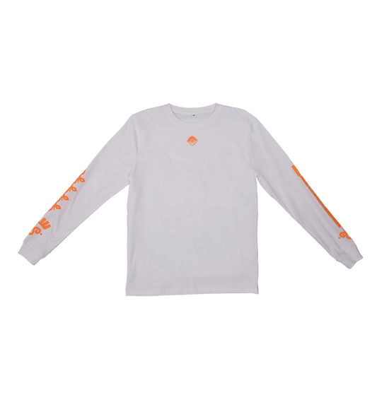 Unisex LONGSLEEVE MELTED white