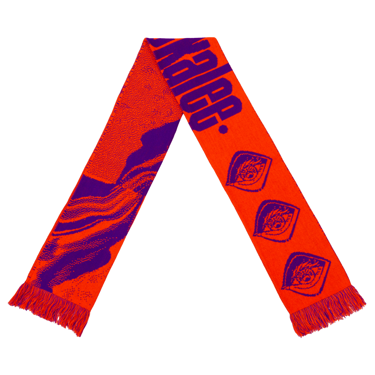 SCARF CHACKALEE neon orange/purple