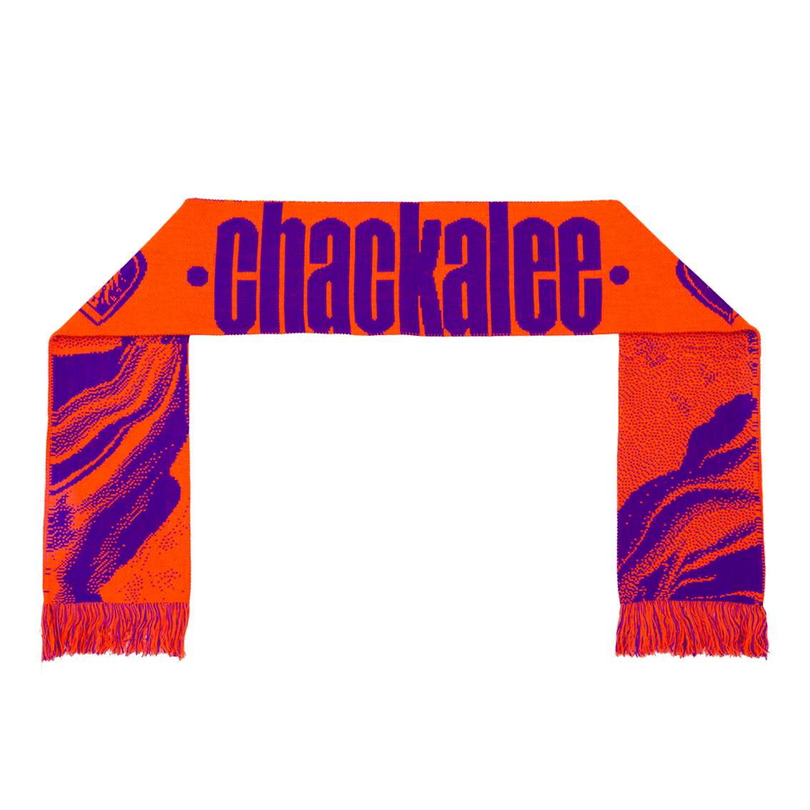 SCARF CHACKALEE neon orange/purple