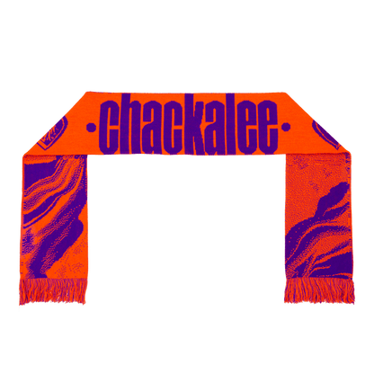 SCARF CHACKALEE neon orange/purple