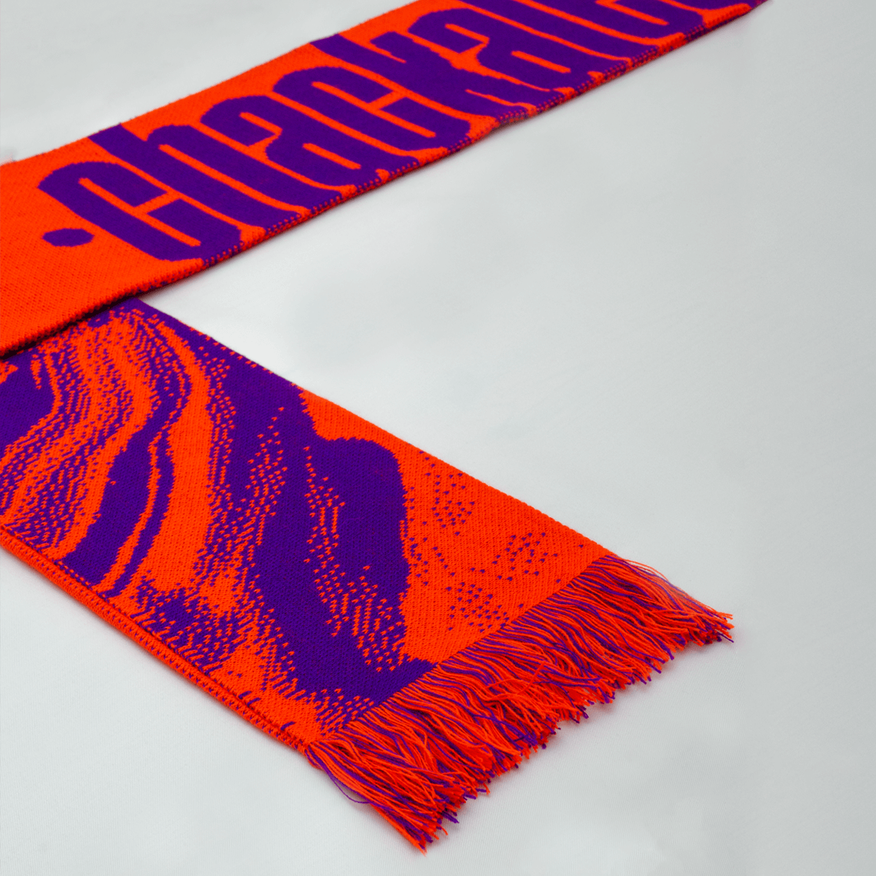 SCARF CHACKALEE neon orange/purple