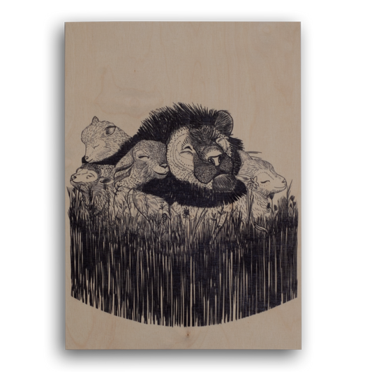 PARADISE Print on Wood