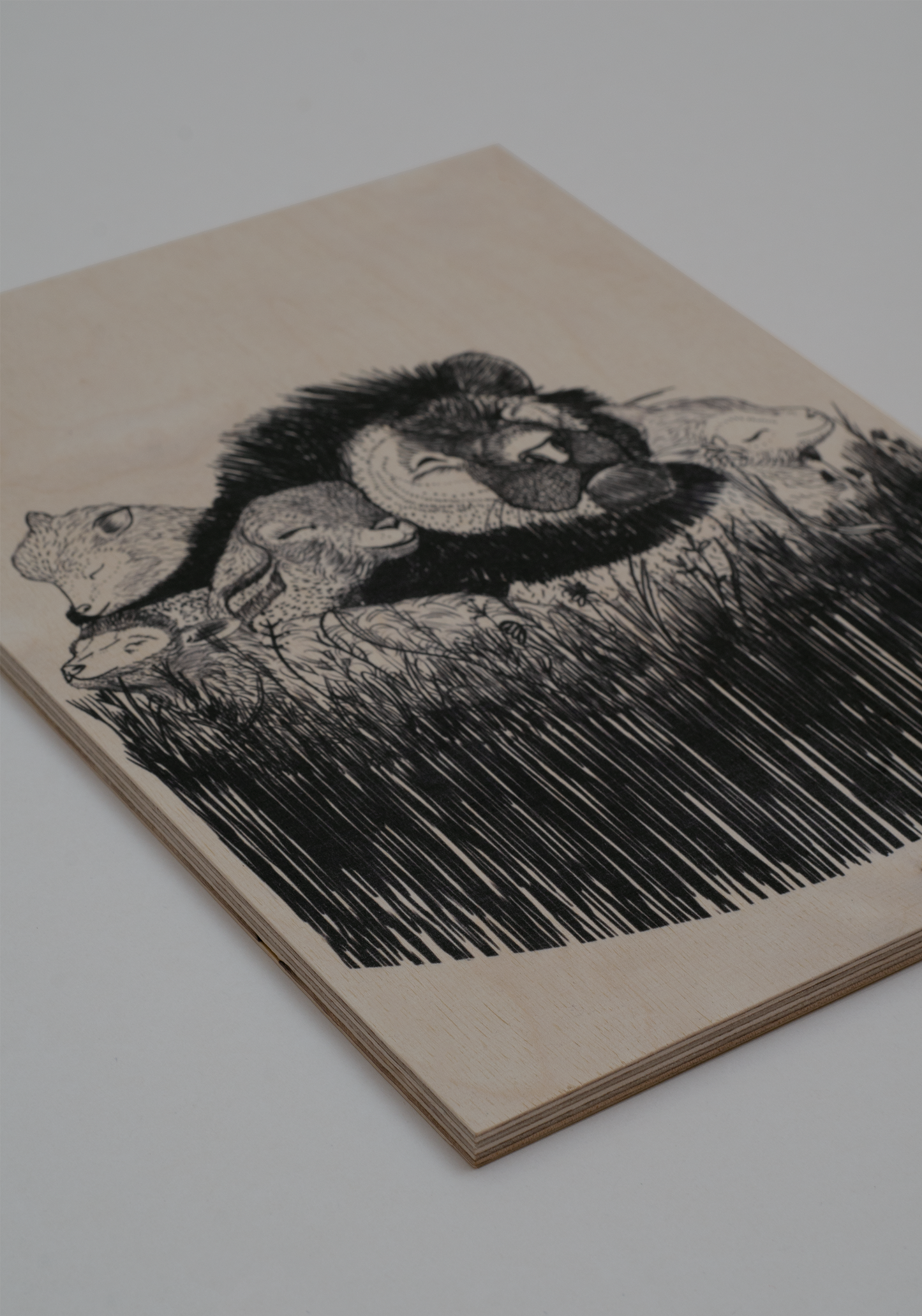 PARADISE Print auf Holz