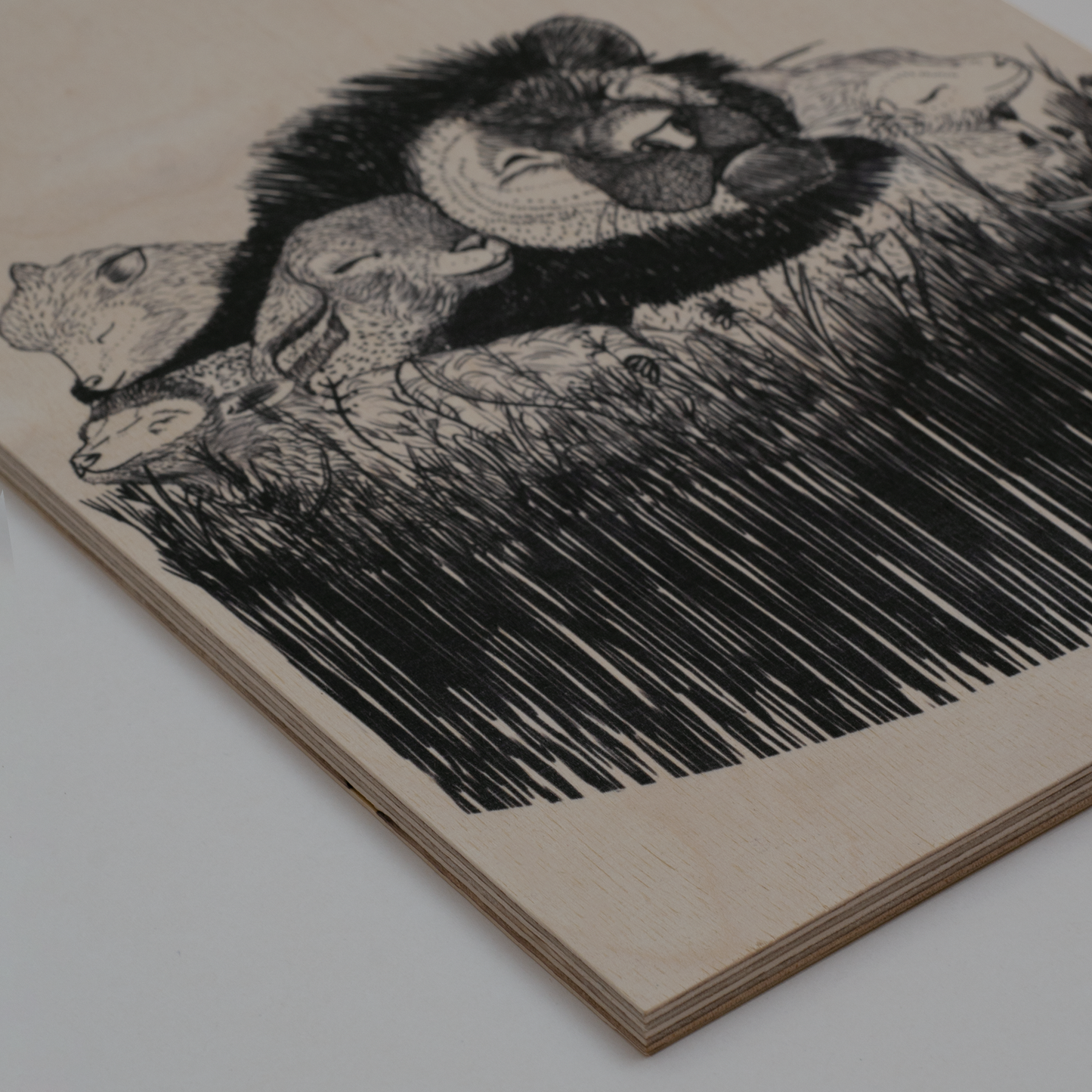 PARADISE Print auf Holz