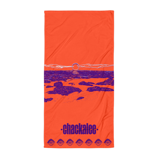 Handtuch mit Sunset-Print, Draufsicht