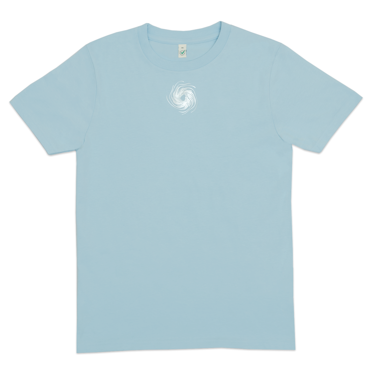 T-SHIRT SWIRL hellblau