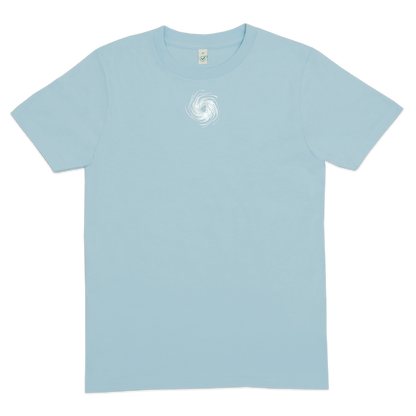 T-SHIRT SWIRL hellblau