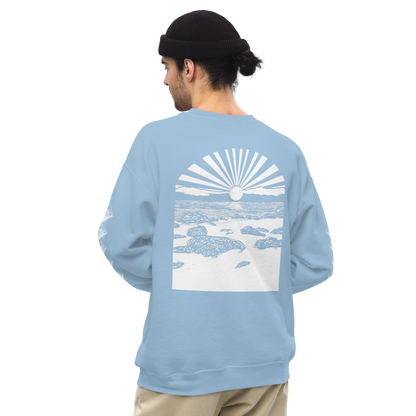 Unisex SWEATSHIRT SUNSET hellblau