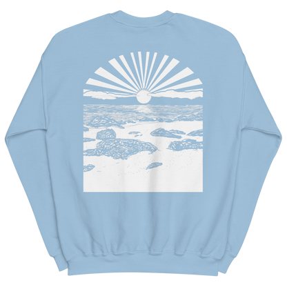 Unisex SWEATSHIRT SUNSET hellblau
