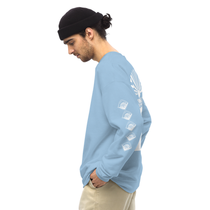 Unisex SWEATSHIRT SUNSET hellblau