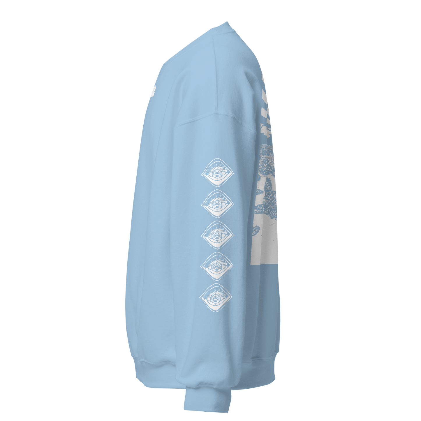 Unisex SWEATSHIRT SUNSET hellblau