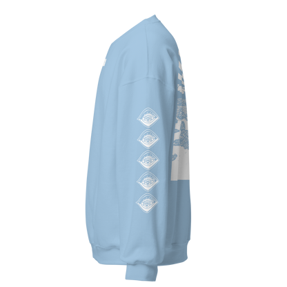 Unisex SWEATSHIRT SUNSET hellblau