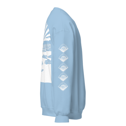Unisex SWEATSHIRT SUNSET hellblau