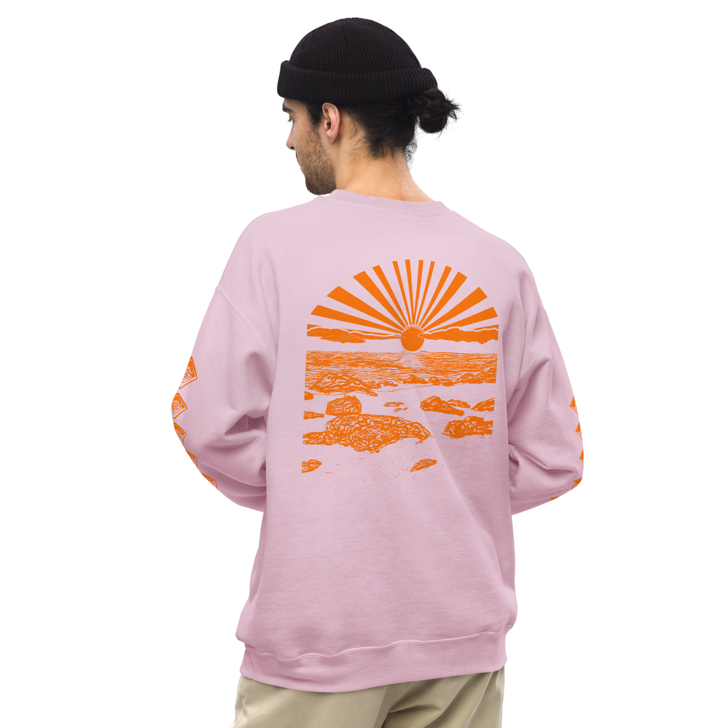 Unisex SWEATSHIRT SUNSET hellrosa