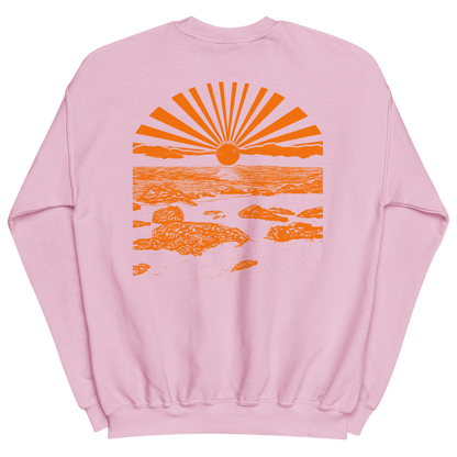 Unisex SWEATSHIRT SUNSET hellrosa