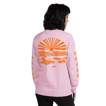 Unisex SWEATSHIRT SUNSET hellrosa