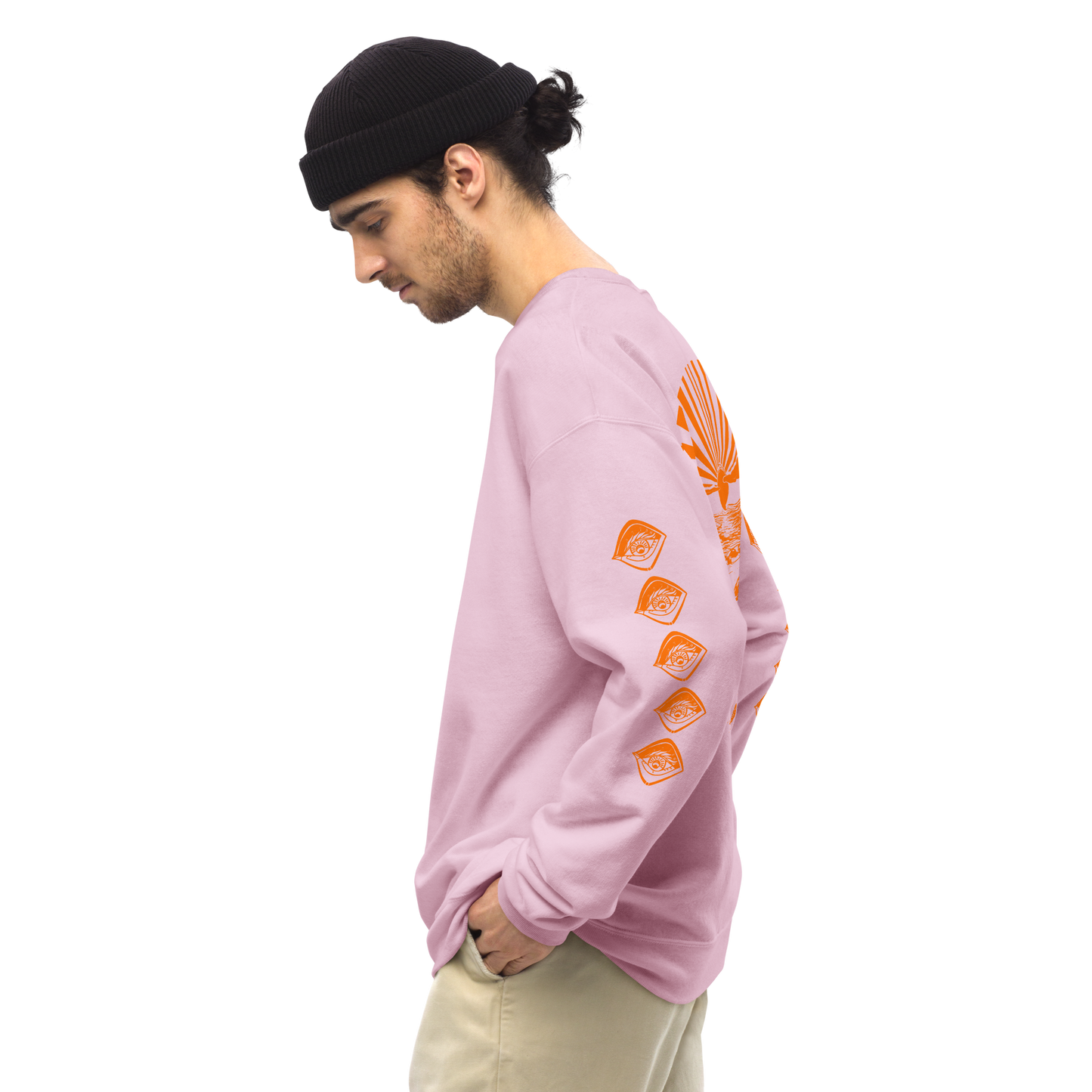 Unisex SWEATSHIRT SUNSET hellrosa