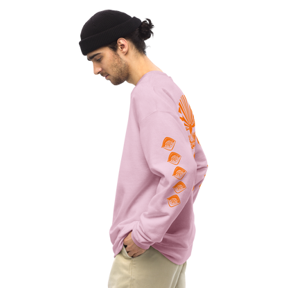 Unisex SWEATSHIRT SUNSET hellrosa