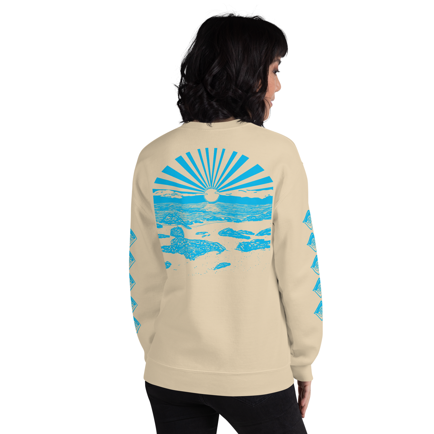 Unisex SWEATSHIRT SUNSET sand
