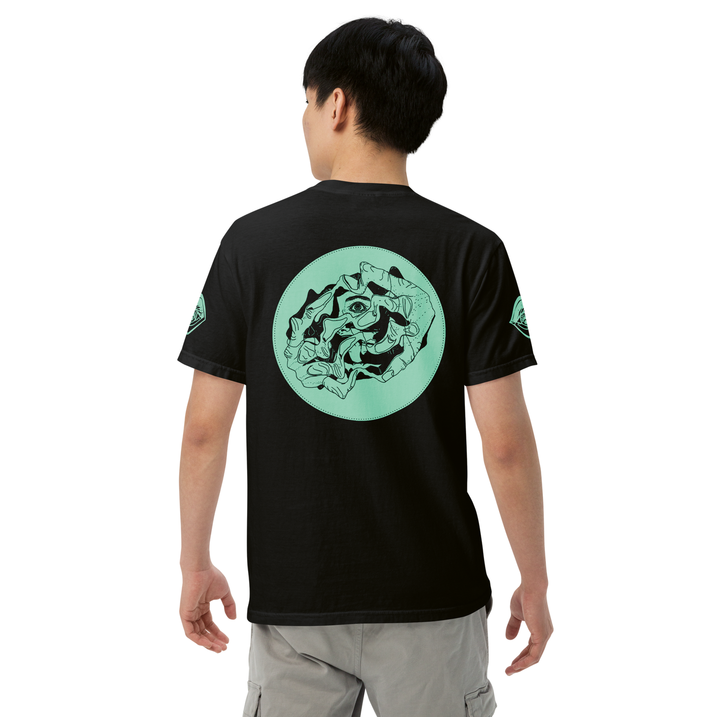 Unisex T-SHIRT MELTED schwarz