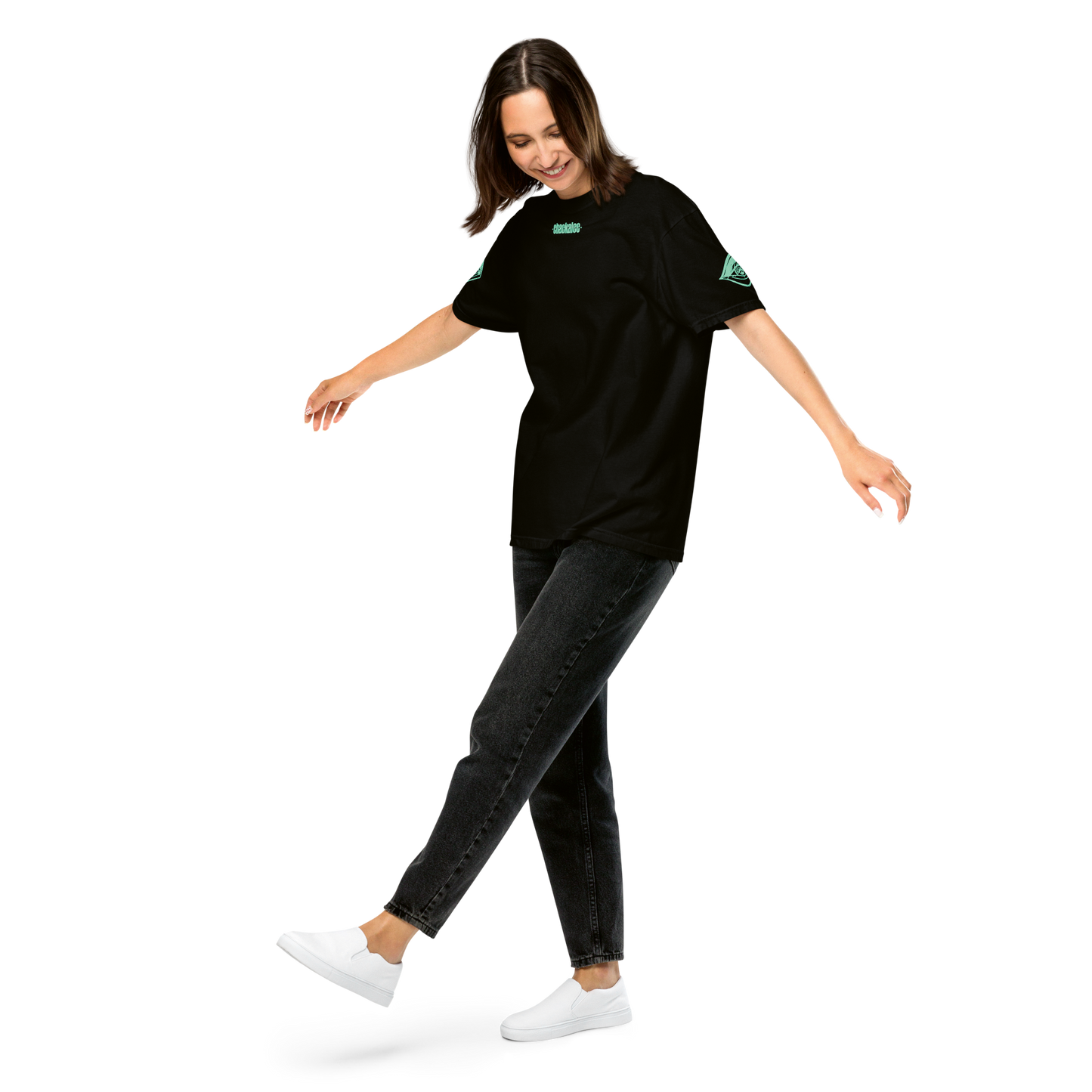 Unisex T-SHIRT MELTED schwarz