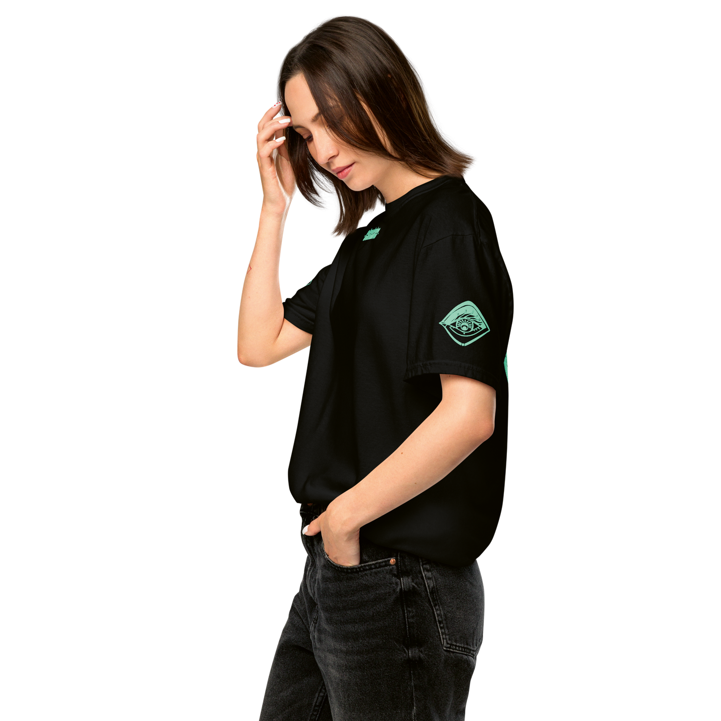 Unisex T-SHIRT MELTED schwarz