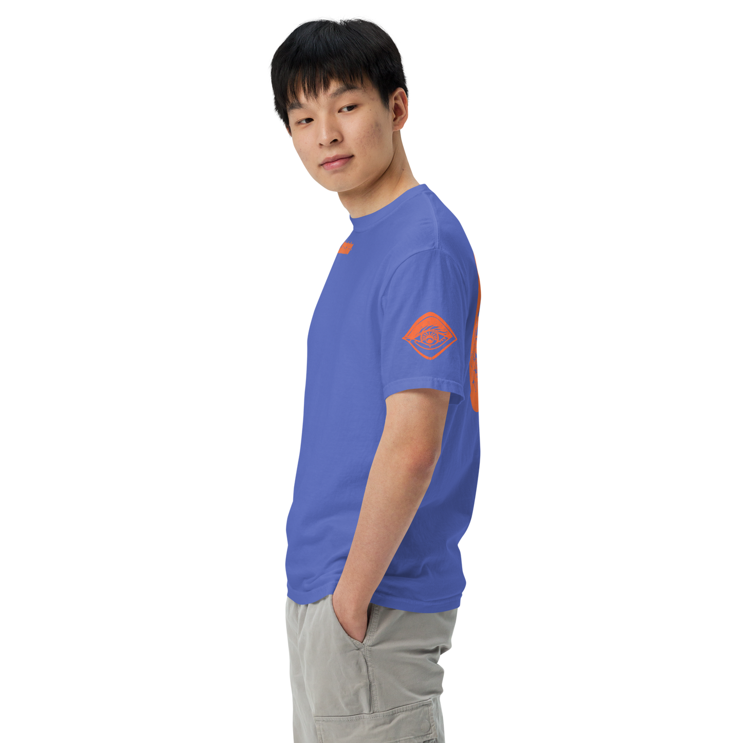 Unisex T-SHIRT MELTED flo blau